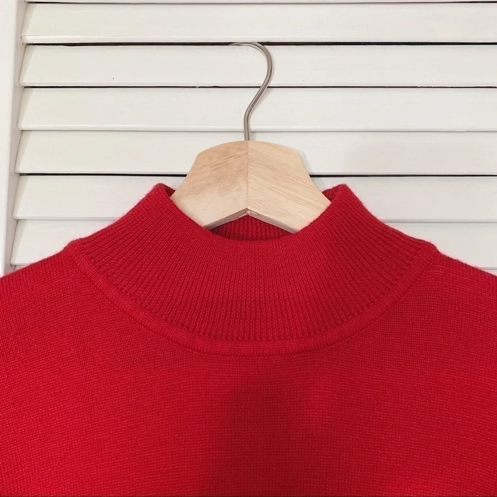 Koret Wool Blend Red Turtleneck Pullover Sweater M​​​​​​​​​​​​​​​​​​​​​​​​​​​​​​